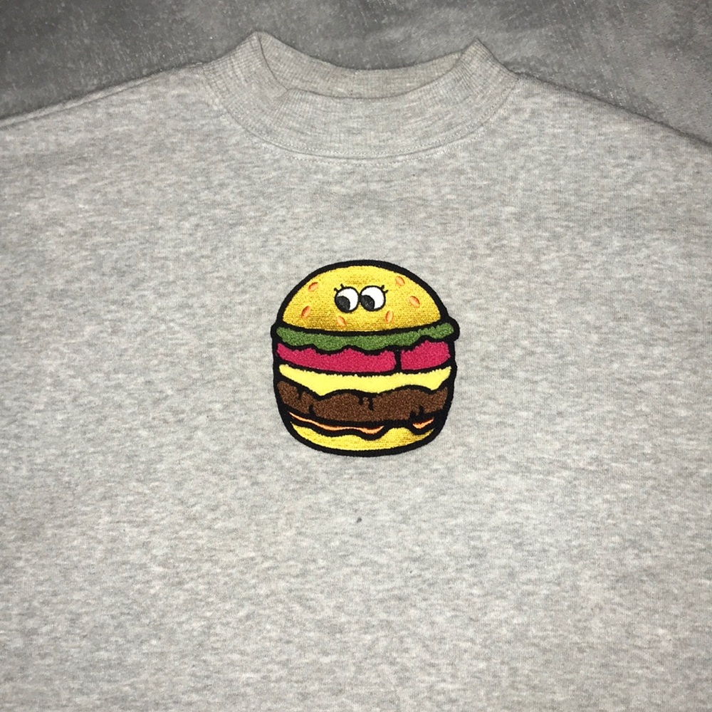 Cropped Crew Neck Sweater